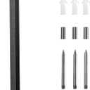 12 Inch Modern House Numbers For Outside,Large Metal house Numbers for Outside,Large Address Numbers Matte Black Floating Outdoor Flush Mount Vertical Aluminum Numbers 1