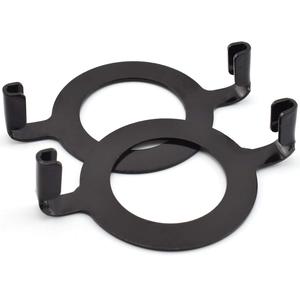 E26 Lamp Harp Saddle Base Lampshade Holder 1-7/16" (36 mm) Non-Slip UNO Collar Adapter for E26 Threaded Base, 2pcs Black Tone