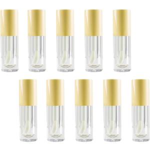 10PCS Empty Lip Gloss Tubes,6ml Yellow Containers Empty With Thick Wand, For DIY Lip Gloss Making