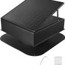 VEVOR 35W Solar Attic Fan, 2400 CFM with Auto Temp Control, Weatherproof, Low-Noise Automatic Ventilation for Attic, Shed, & Garage