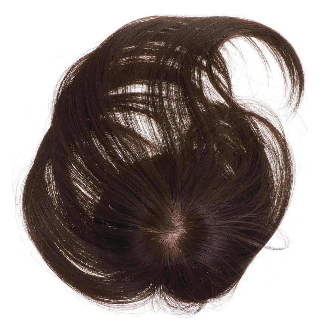 Angoily 3pcs Fashion Extension Natural Air Bangs Clip in Hair Fringe Flat Clips Hair Extensions French Pins for Ladies