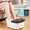 Foot Spa Bath Massager with Heat, Epsom Salt, Bubbles, Vibration and Red Light, Tub for Stress Relief, Foot Soaker, Birthday Gifts for Mom Dad Women Men Her Him
