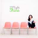 Unique Home Wall Stickers Let Your Light Shine Decal Décor for Bedroom Living Room Nursery - Size: 9 Inch X 31 Inch