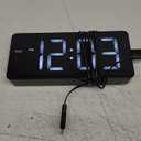 ORIA Digital Alarm Clock for Bedroom, LED Alarm Clock with Large Display, Rechargeable Desk Clock with Date, Adjustable Volume Brightness, Snooze, Type-C Port, for Home Office Living Room (Non Auto-sync)