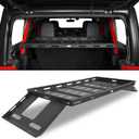 Hooke Road Rear Trunk Cargo Rack Basket Tray Interior Storage Luggage Carrier for 2007-2025 Jeep Wrangler JK JL Unlimited 4-Door Hardtops