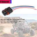 HiSport 3PCS Pulse Power Plug Connector Pigtail Compatible with Polaris Ranger XP 1000 2018 2019 2000 2021, RZR RS1 2018-2020, General 1000 2019 2020
