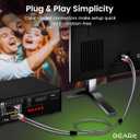 GEARit RCA Cable (10FT) 2RCA Male to 2RCA Male Stereo Audio Cables Shielded Braided RCA Stereo Cable for Home Theater, HDTV, Amplifiers, Hi-Fi Systems, Car Audio, Speakers, 10 Feet (Gray)