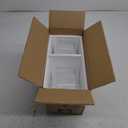 Soup Containers with Lids Glass 32 oz, 4 Cup Borosilicate Glass Food Storage Containers, Microwave & Freezer Safe Jars, Small Square Meal Prep Bowl for Salad, Fruit, Lunch, Ice Cream, Travel, 4 Pack (Transparent)