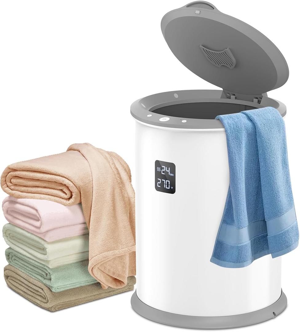 Large Towel Warmer for Bathroom, Luxury Hot Towel Warmer with Timer, LED Display Time and Temperature, Insulation Effect Up to 150 Minutes, Delay Time Up to 24 Hours