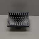 4 Inch Vent Cover with Exhaust Box  Graphite Black Galvanized Steel Grill Cover with Rubber Gasket Seal and Metal Screen  Hood Vent  Removable Front Exhaust Plate  Duct or Wall Outlet