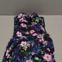 Aqua Eve One Piece Swim Dress Tummy Control Swimsuit with Skirt Modest Bathing Suit Vintage Swimdress (Medium, Floral)