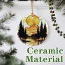 Mountain Sunset Ornament, Christmas Ornament  Christmas Tree Decor, Holiday Decoration, Stocking Stuffer, Festive Gift Idea, Gifts for Nature Lover, Friends, and Family