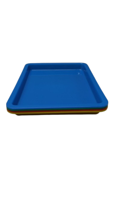 Food Trays 4Pack Blue, Green, Red, Yellow