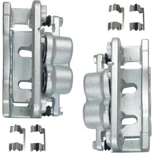 2 Pcs Front Brake Caliper w/Bracket Fit for 2008-2020 Cadillac Escalade, 2008-2020 Chevy GMC Avalanche Silverado 1500 Express Suburban Tahoe Sierra Yukon, Replace for 18B4918A 18B4919A