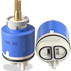 PBR 40 Faucet Cartridge, Fits for La Torre, Cascade & Nobili, Gerber-92-298, Moen 121620, and Danze DA507348N, PBR40 Faucet Cartridge for Single Lever Shower Tub Repair
