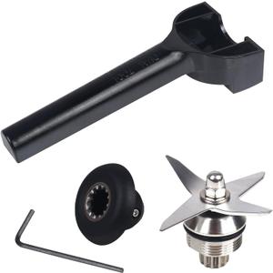 Blade Replacement Parts - Blender Wet Blade Assembly with Wrench and Drive Socket, Compatible with 64oz and 32oz Containers,Durable Construction