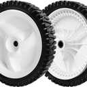 532403111 Front Drive Wheels Fit for Craftsman Mower - 194231X427 Front Tires Wheel Fit for Craftsman & HU Self Propelled Lawn Mower Tractor, 2 Pack, White
