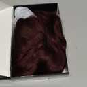 Short Burgundy Wig with Bangs Bob Curly Wavy Hair Wigs for Women Burgundy Shoulder Length Style Wig Synthetic Heat Resistant Wig for Everyday Hairstyle 16 Inch