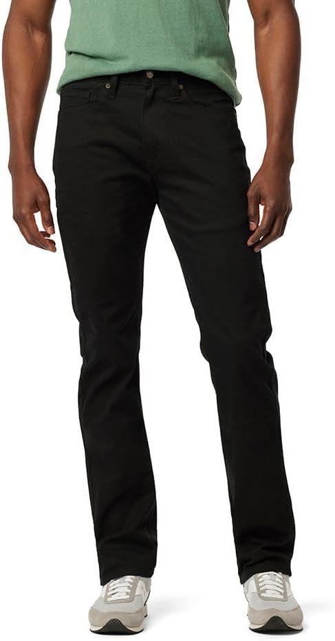 Levi Strauss Signature Gold Men's Slim Straight Fit Jean Pants (42W x 30L, Raven)