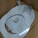 KOHLER Stonewood Quiet-Close, Round Toilet Seat Soft Close, Durable Wood, Easy Installation, Universal Fit, Home Essentials, White Finish, K-20467-0