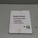 Oxford Blank Write On Binder Dividers, 1/5 Cut Tabs, 3 Hole Punch Dividers in 5 Tab Sets, 100 Dividers, 20 Sets, White (89981)