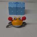 Crawling Crab Baby Toy Gifts: Tummy Time Toys Walking Dancing Cute Essentials Electric Induction Sensory Stuff Moving Babies Crabs with Light Up Music for Toddler Boys Girls Items Interaction Gadgets (Orange)