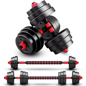 BCBIG Adjustable-Dumbbells-Sets, Free Weights-40lb(20lb*2) Dumbbells Set of 2 Convertible To Barbell A Pair of Lightweight for Home Gym, Women and Men Equipment.