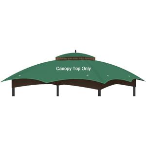Replacement Gazebo Canopy Top Cover for 10 x 12, Double Tiered Waterproof Canopy Roof for Lowe's Allen Roth Gazebo #GF-12S004B-1(Green)
