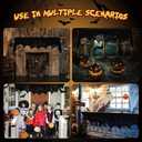 YHW Halloween Decoration Black Lace Spiderweb Scarf Cover Festive Party Supplies 45 X 243cm 18 x 96 inch