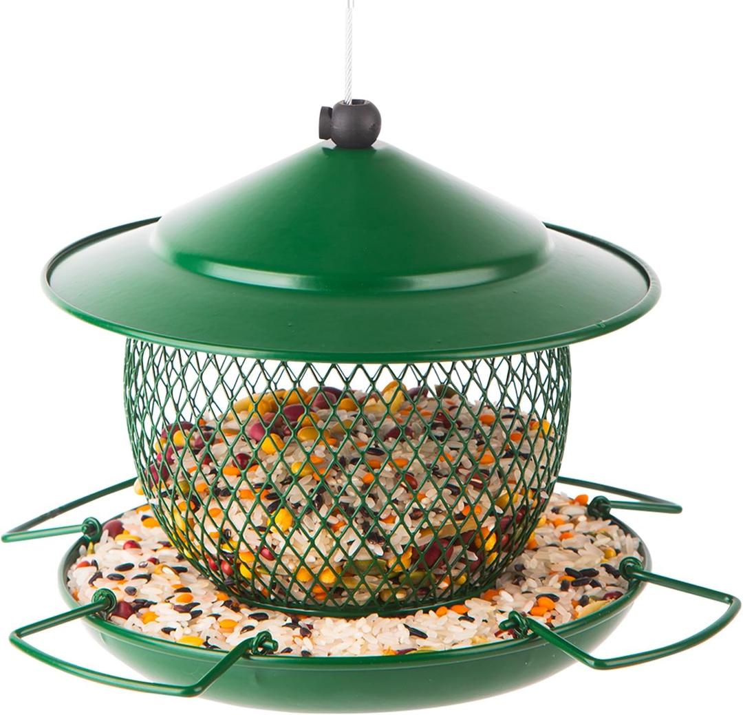 Bird Feeders for Outdoors Hanging,Metal Wild Bird Feeders,Squirrel Proof Bird Feeders,Cute Bird Feeder, Cute Garden Decor