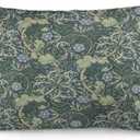 Vintage Victorian Classic Floral William Morris Throw Pillow Covers 12x20 Inch Aesthetic Pillow Velvet Decorative Pillowcase Home Decor Living Room Cushion Case for Bed Sofa Couch (Color 6)