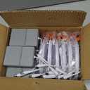 12-Pack 6 Inch LED Recessed Lights 6500K Daylight Ultra-Thin Canless Wafer Downlight with Junction Box, 12W 1050LM Ceiling Lights for Kitchen Living Room Hallway Office&FCC