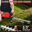 22" Cordless Hedge Trimmer Compatible with Milwaukee M18 Battery-Tool Only