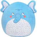 20 Inch Elephant Pillow with Floral Belly Pillow