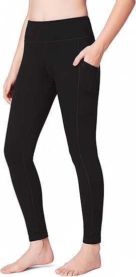 HOFISH Girls' Athletic Leggings with Pockets, Kids Dance Running Yoga Pants, Workout Active Dance Tights for Girls 2X