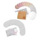 KeaBabies Reusable Nursing Pads for Breastfeeding, 14-Pack - 4-Layers Nursing Pads, Breastfeeding Pads, Washable Breast Pads, Maternity Pads, Nipple Pads