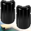 Dock Bumpers Dock Corner Bumper Fender Marine Boat Dock Bumpers for Edge Corner, Inflatable Dock Protection, Soft UV-Resistant Marine-Grade Vinyl, Stainless Steel Mounting Hardware Included, 8"x16"