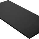 Kaboon 60x24 inches Tabletop, Solid One-Piece Desktop for Sit Stand Desk, Double Desks, L Desk DIY,Wood Countertop Home or Commercial Use,1 inch Thick, Black, 23.62" D x 59.1" W
