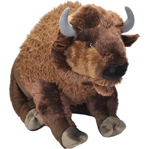 Wild Republic Jumbo Bison Plush, Giant Stuffed Animal, Plush Toy, Gifts for Kids, 30 Inches