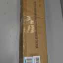 Brushed Nickel Double Corner Window Curtain Rods with Aluminum End Cap Finials and Brackets,1 Inch Diameter Dual Bay Window Curtain Rods, Adjustable 2 Sided 32-86 Inch Double Drapery Rod