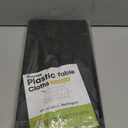 Pureegg Plastic Table Cloth Disposable 10 Pack, 54 x 108 Inch Table Cloths, Halloween Party Decorations, Summerween Decor, Halloween Tablecloths, Rectangle, Plastic Cover, Leakproof & Sturdy, Black