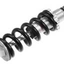 X AUTOHAUX Rear Shock Absorber 180mm 750lbs Rear Shock Damper for Gas Scooter Electric Bike Dirt Bike 47cc 49cc ATV Quad Mini Pocket Bike Silver Tone