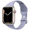 10 x STG Sport Band Compatible with Apple Watch 38mm 40mm 41mm 42mm 44mm 45mm 49mm, Soft Silicone Slim Thin Narrow Replacement Strap Compatible for iWatch Ultra SE Series 9/8/7/6/5/4/3/2/1 (Lavender Gray,