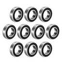 uxcell 6902-2RS Deep Groove Ball Bearing Double Sealed 1180902, 15mm x 28mm x 7mm Carbon Steel Bearings (Pack of 10)