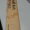 Long Narrow Framed Sage Green Vertical Abstract Wall Art Set, 2 Piece Modern Canvas Prints Paintings Artwork for Walls, Green Minimalist Pictures for Hallway Entryway Living Room Bedroom Wall Decor