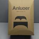 Anluoer Dark Grey California King Comforter Set 7 Pieces, Bed in a Bag with Sheets, All Season Bedding Sets with 1 Comforter, 2 Pillow Shams, 2 Pillowcases, 1 Flat Sheet, 1 Fitted Sheet