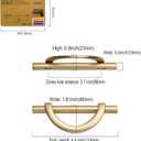 Amerdeco 10 Pack Brushed Gold Cabinet Pulls 3.75 Inch(96MM) Hole Centers Kitchen Cabinet Handles Hardware Kitchen Handles for Cabinets Cupboard Handles Drawer Pulls