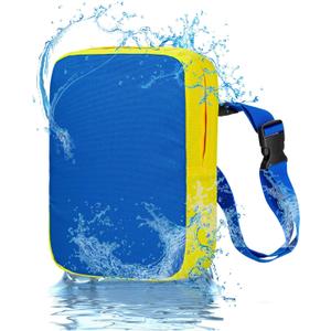 Back Float Kids Swim Belt with EPE Material, Pool Swimming Training Device with Adjustable Safety Buckle, Skin Friendly Swim Float for Kids Children Toddler Swim Beginners (Blue)