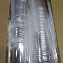 Alaeseje 50 Pack Clear Plastic Cups with Lids and Straws,12 oz Disposable Iced Coffee Cups,PET Crystal Cups,Round Bottom To Go Cup for Iced Coffee Juice Smoothie Cold Beverage