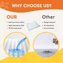 Sweetcrispy 150 Count Dog Puppy Training Pee Pads - Absorbency Disposable Underpads, Leakprood and Quick Drying, Regular Size 21.95''x 21.95'' for Potty Training, Incontinence Pads